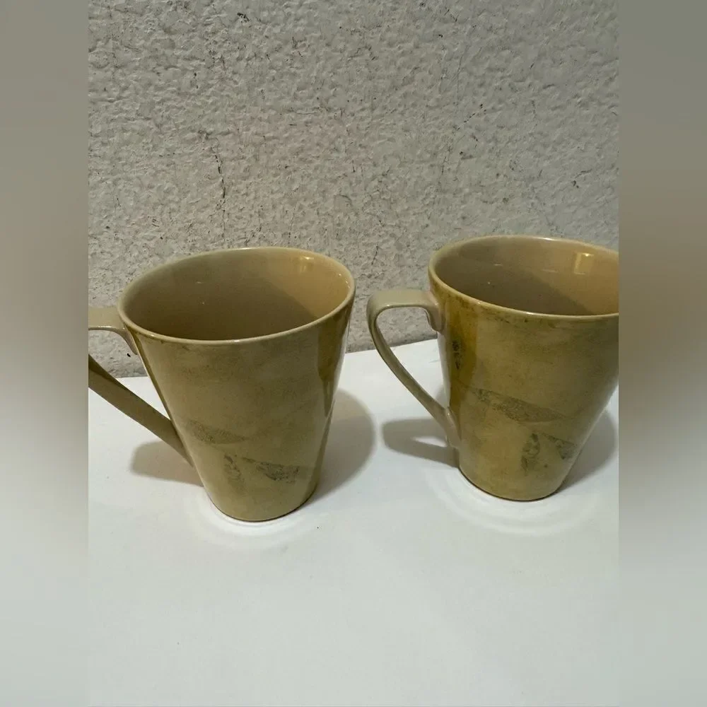 Pier one Antiqued mugs set of two